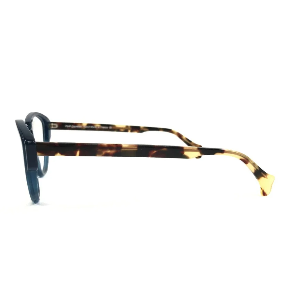 PLM Creation Eyeglasses Frames DIVA VI 239 Blue Tortoise Cat Eye 55-14-145